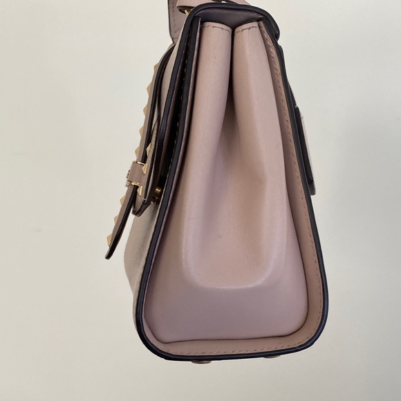 SOLD!Michael Kors Bleeker Small Studded Crossgrain Leather Satchel, Retails $498 - Picture 10 of 17